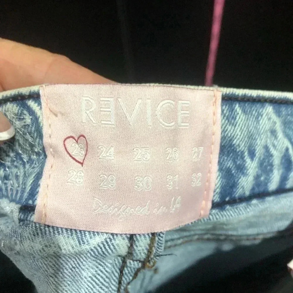 Revice Denim Ex-Boyfriend Straight Leg Distressed,light wash, Player One Jeans - Picture 12 of 12